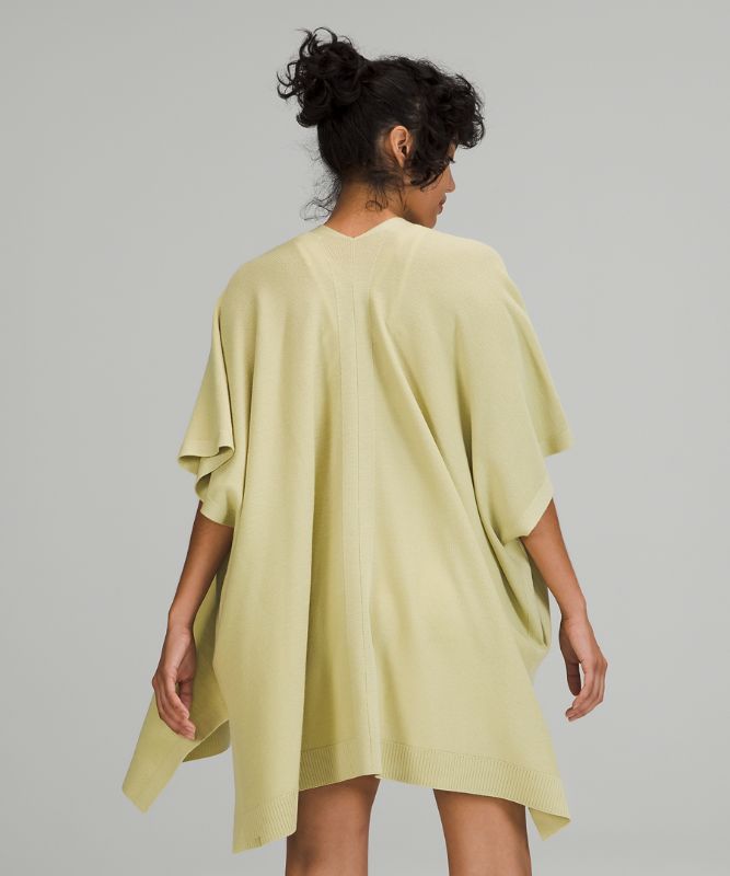 Short Lululemon Merino Wool Short Sleeve Wrap Mujer Verdes | 07398-VEFH