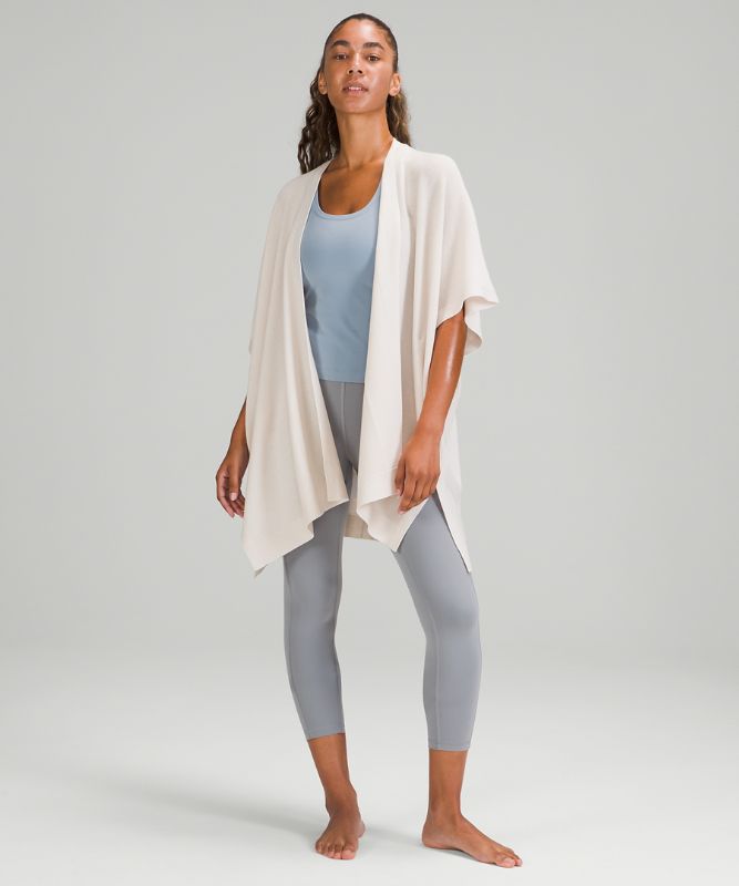 Short Lululemon Merino Wool Short Sleeve Wrap Mujer Blancos | 57962-BYIJ