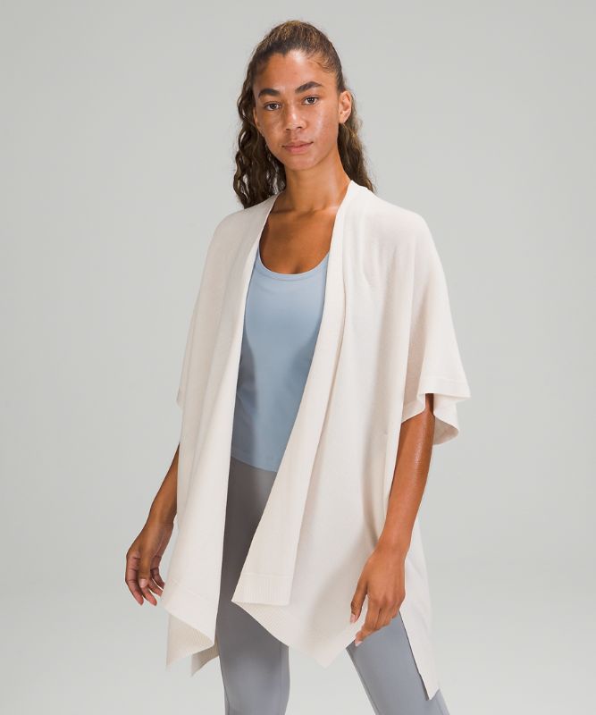 Short Lululemon Merino Wool Short Sleeve Wrap Mujer Blancos | 57962-BYIJ