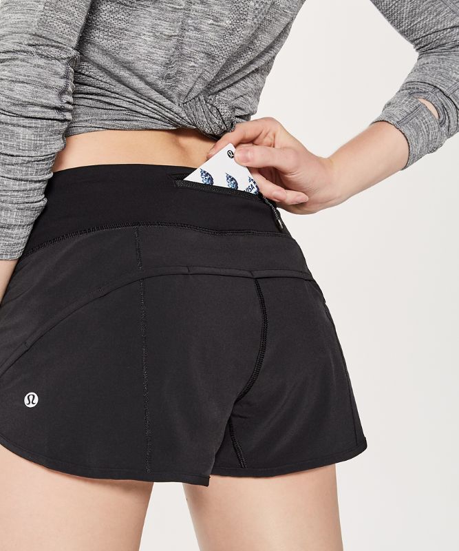 Short Lululemon Speed Short Mujer Negros | 25013-YENZ