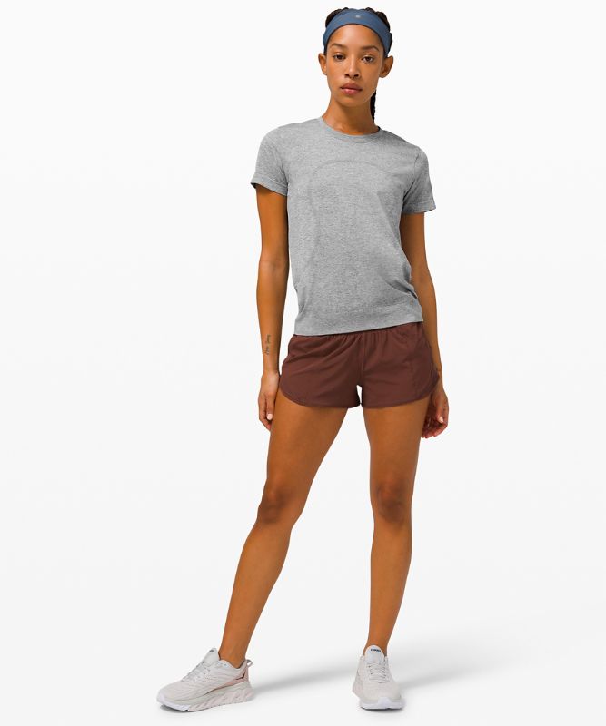 Short Lululemon Swiftly Breathe Short Sleeve Mujer Blancos | 46381-AVCN