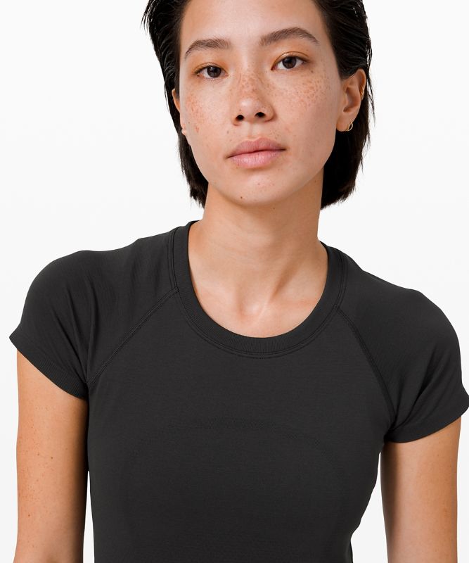 Short Lululemon Swiftly Tech Short Sleeve 2.0 Mujer Negros Negros | 51328-OECF