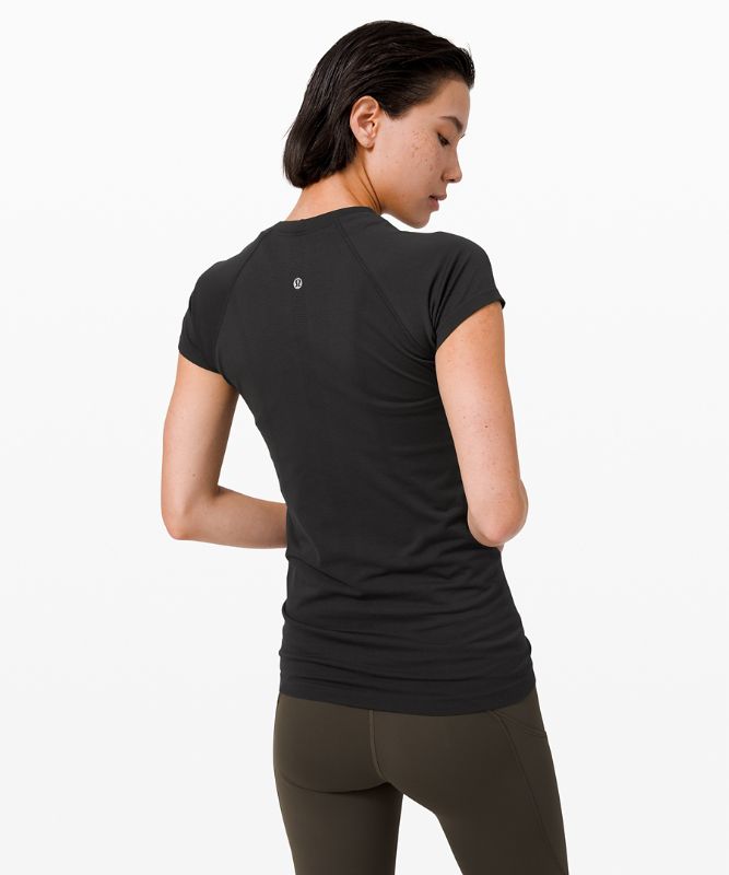 Short Lululemon Swiftly Tech Short Sleeve 2.0 Mujer Negros Negros | 51328-OECF