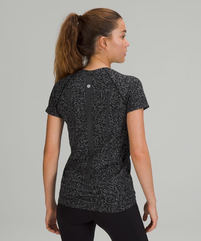 Short Lululemon Swiftly Tech Short Sleeve 2.0 Mujer Negros Blancos | 85261-XMAL