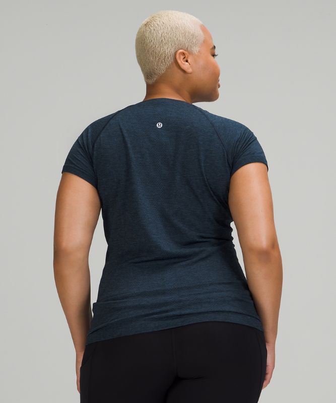 Short Lululemon Swiftly Tech Short Sleeve 2.0 Mujer Azules Azul Marino | 93012-QEAF