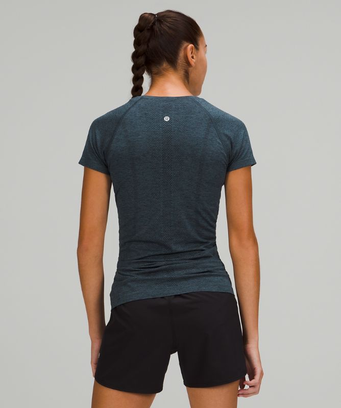 Short Lululemon Swiftly Tech Short Sleeve 2.0 Mujer Azul Marino Azules | 71309-YFRT