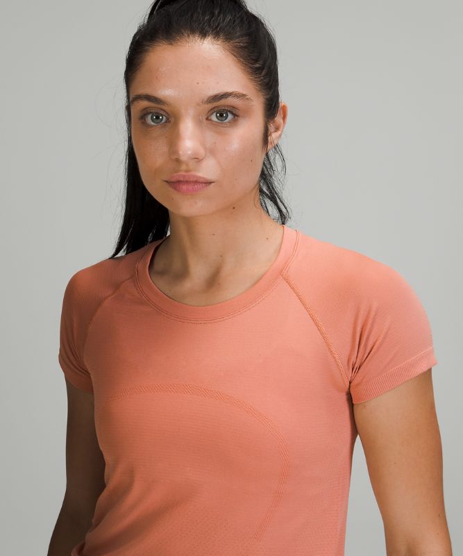 Short Lululemon Swiftly Tech Short Sleeve 2.0 Mujer Rosas Rosas | 23491-JLYU