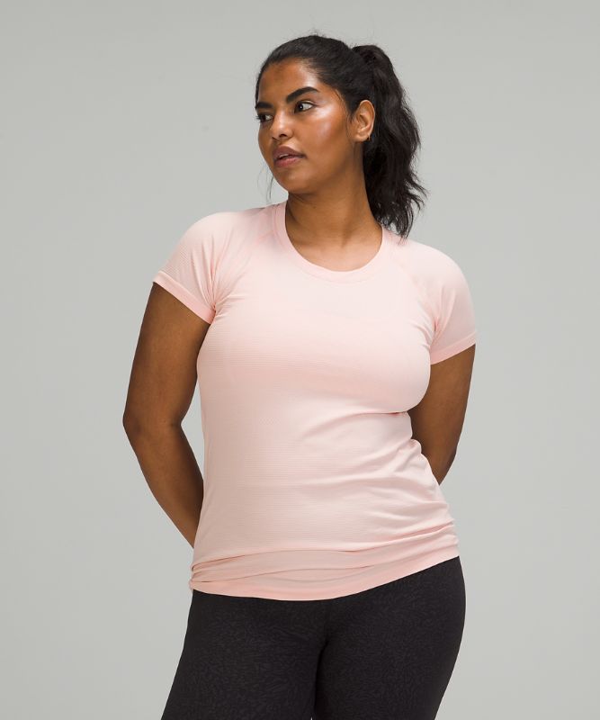 Short Lululemon Swiftly Tech Short Sleeve 2.0 Mujer Rosas Blancos Rosas Blancos | 53742-SVOT