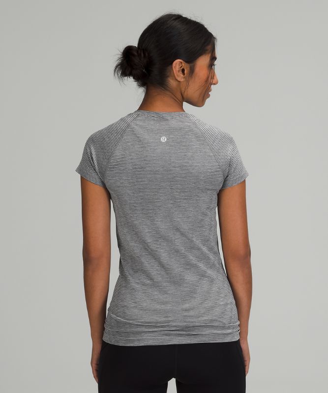 Short Lululemon Swiftly Tech Short Sleeve 2.0 Mujer Grises Negros Blancos Grises | 98374-KXSW