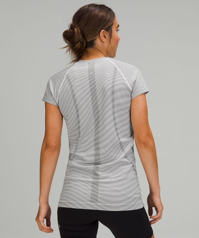 Short Lululemon Swiftly Tech Short Sleeve 2.0 Mujer Blancos Negros | 39704-ZCVT