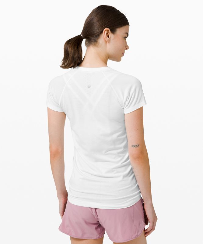 Short Lululemon Swiftly Tech Short Sleeve 2.0 Mujer Blancos Blancos | 08143-KROF