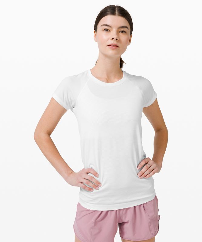 Short Lululemon Swiftly Tech Short Sleeve 2.0 Mujer Blancos Blancos | 08143-KROF