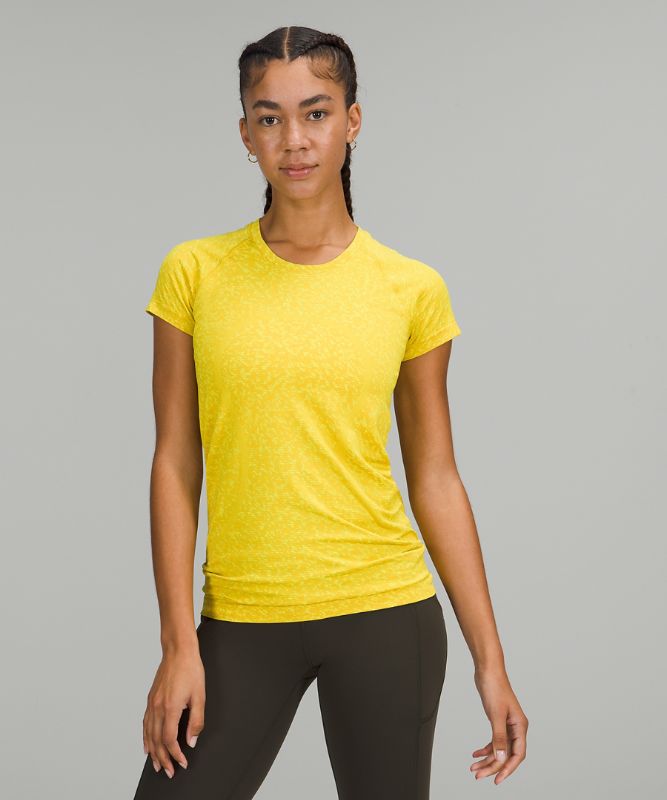 Short Lululemon Swiftly Tech Short Sleeve 2.0 Mujer Amarillos | 49837-YXNQ