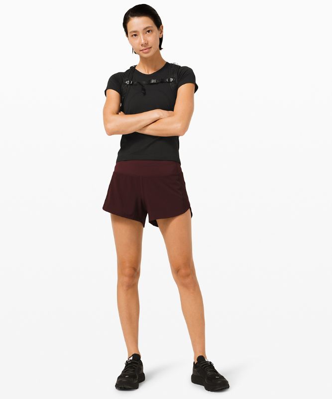 Short Lululemon Swiftly Tech Short Sleeve 2.0 Race Length Mujer Negros Negros | 93086-ALQC