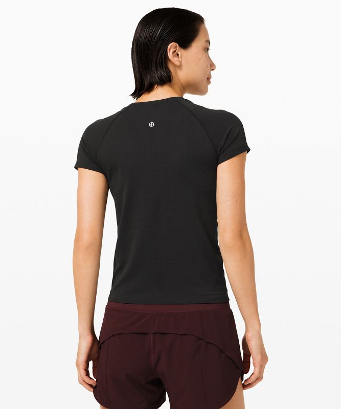 Short Lululemon Swiftly Tech Short Sleeve 2.0 Race Length Mujer Negros Negros | 93086-ALQC