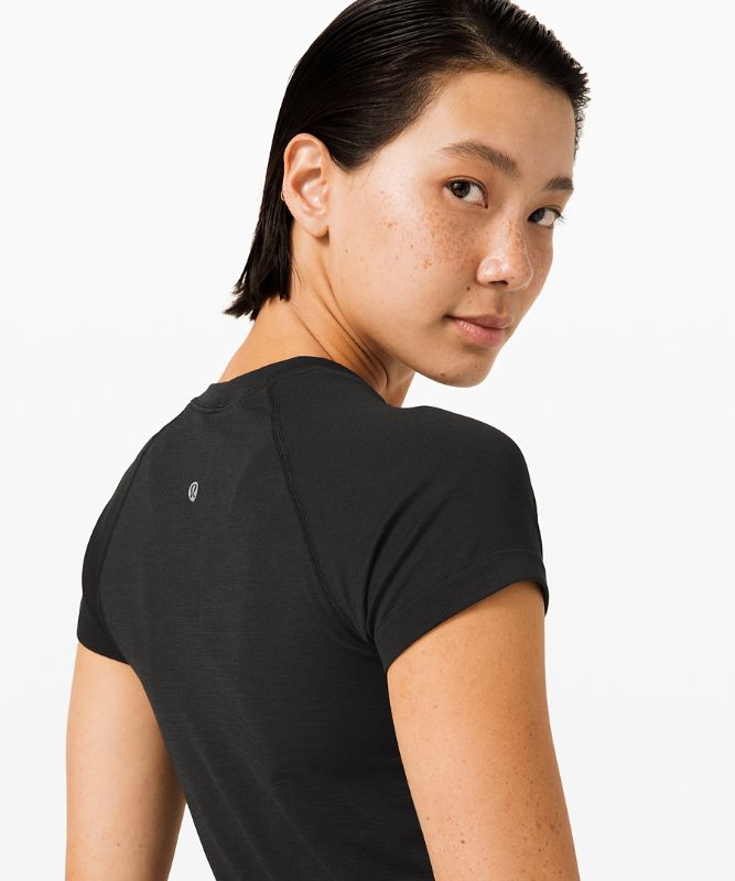 Short Lululemon Swiftly Tech Short Sleeve 2.0 Race Length Mujer Negros Negros | 93086-ALQC