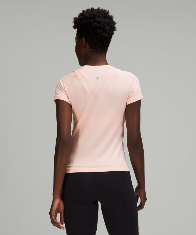 Short Lululemon Swiftly Tech Short Sleeve 2.0 Race Length Mujer Rosas Blancos Rosas Blancos | 51480-YXQN