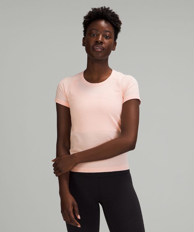 Short Lululemon Swiftly Tech Short Sleeve 2.0 Race Length Mujer Rosas Blancos Rosas Blancos | 51480-YXQN