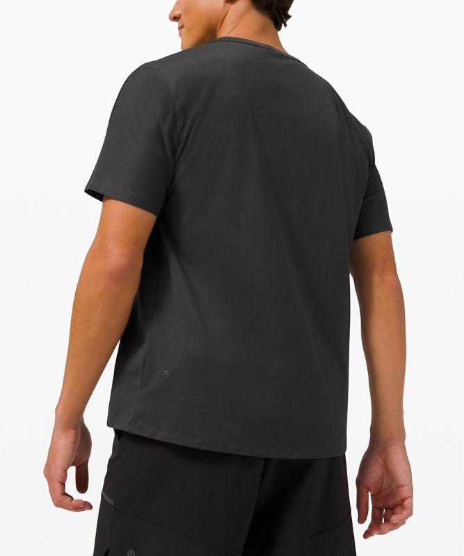 Short Sleeve Tops Lululemon The Fundamental Oversized T Hombre Grises Oscuro | 06139-FXGV