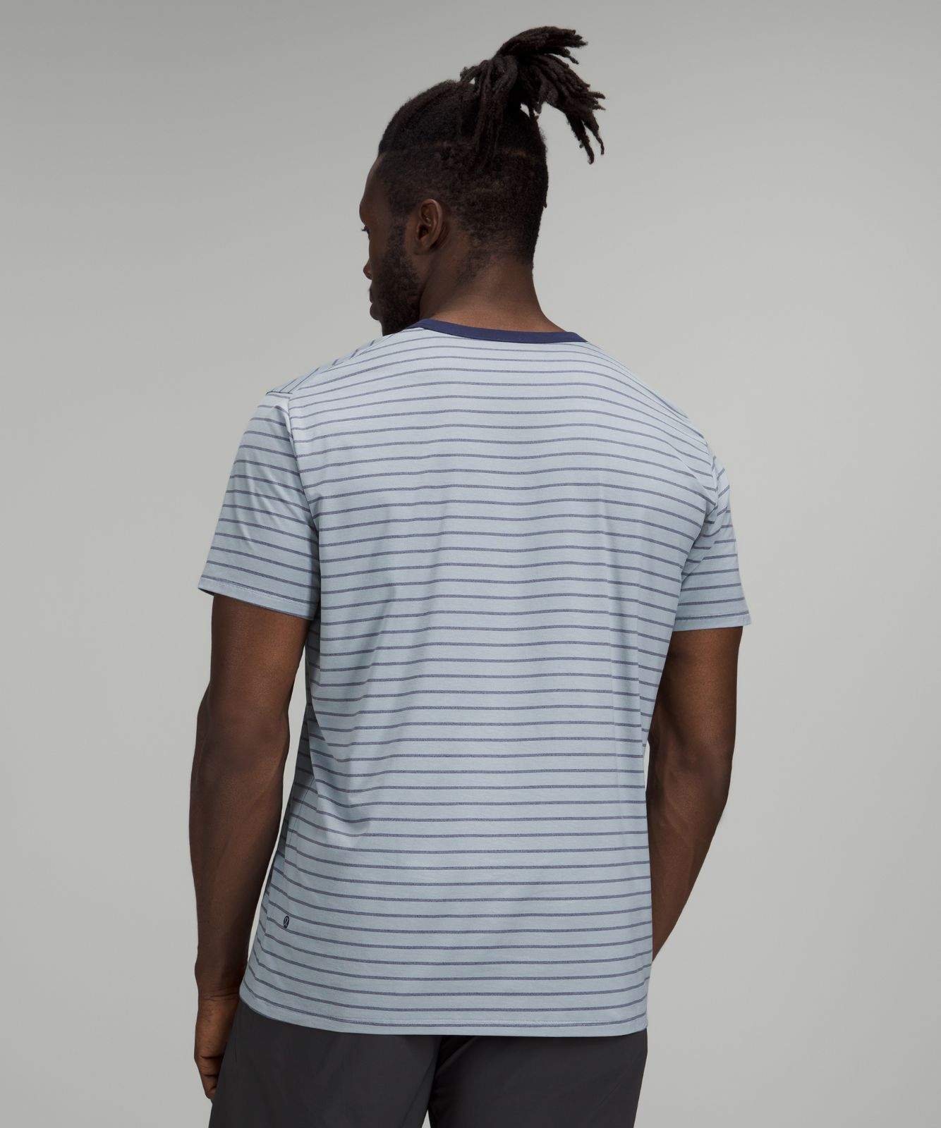 Short Sleeve Tops Lululemon The Fundamental T Hombre Stripes | 62590-YGFC