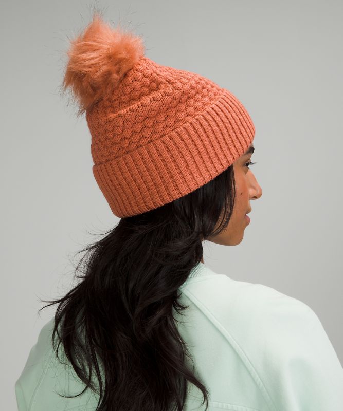 Sombreros Lululemon Bubble Knit Pom Beanie Accessories Rosas | 53670-TSYZ