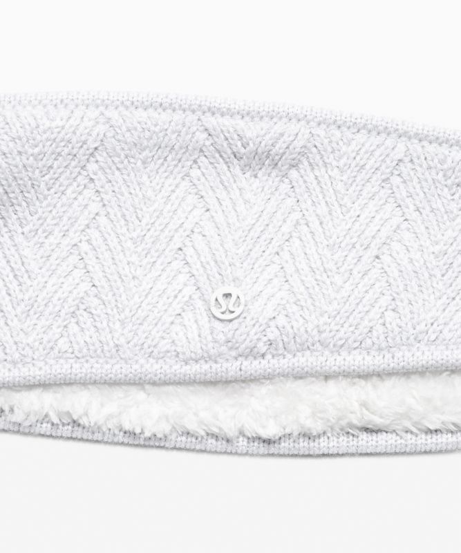 Sombreros Lululemon Chevron Knit Ear Warmer Accessories Grises Claro | 51792-HLWE