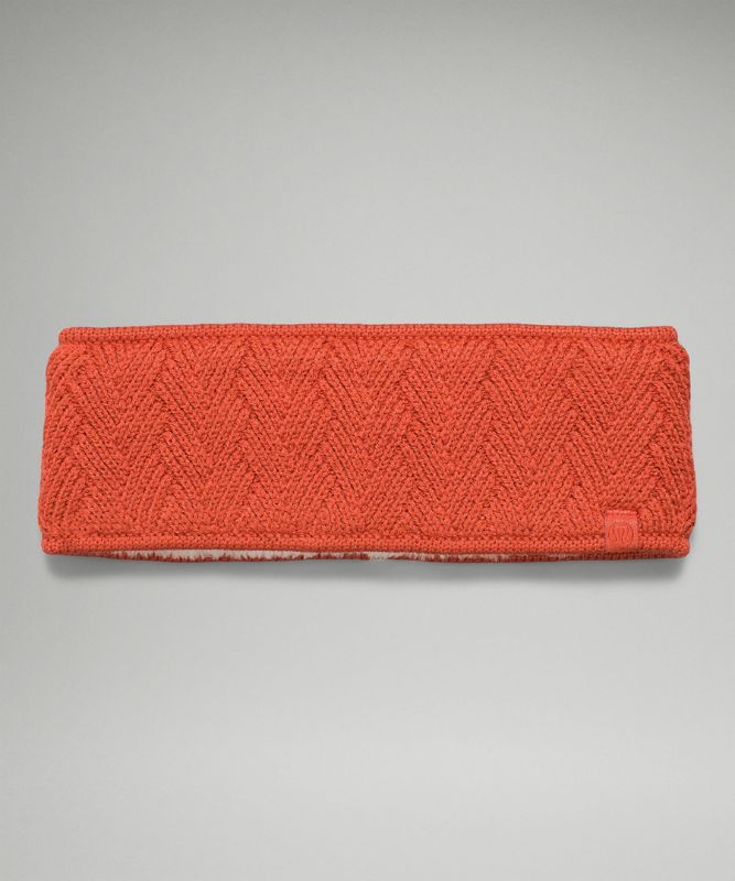 Sombreros Lululemon Chevron Knit Ear Warmer Accessories Naranjas | 04638-SPHZ