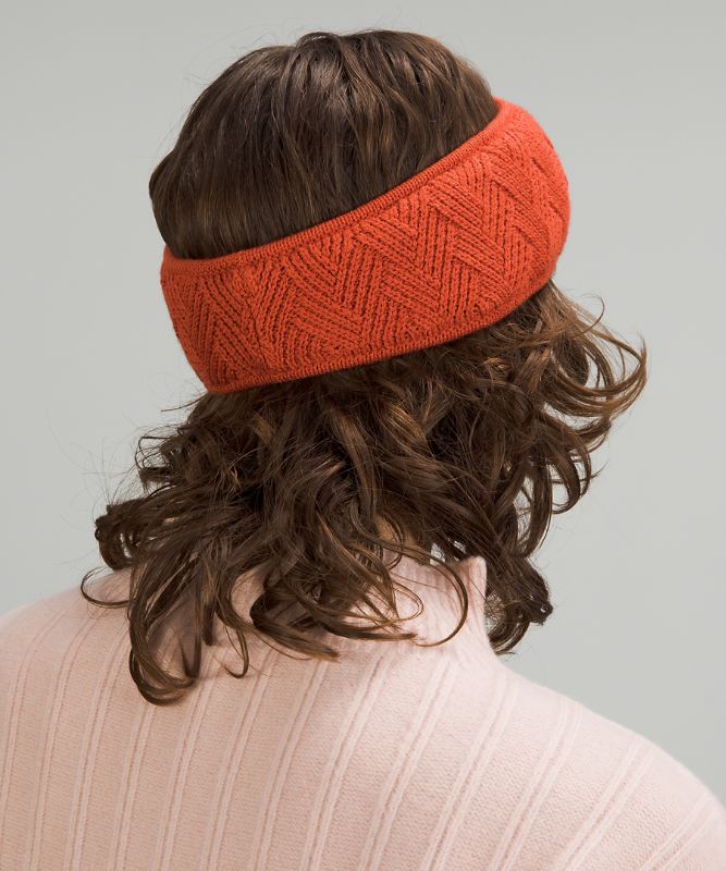 Sombreros Lululemon Chevron Knit Ear Warmer Accessories Naranjas | 04638-SPHZ