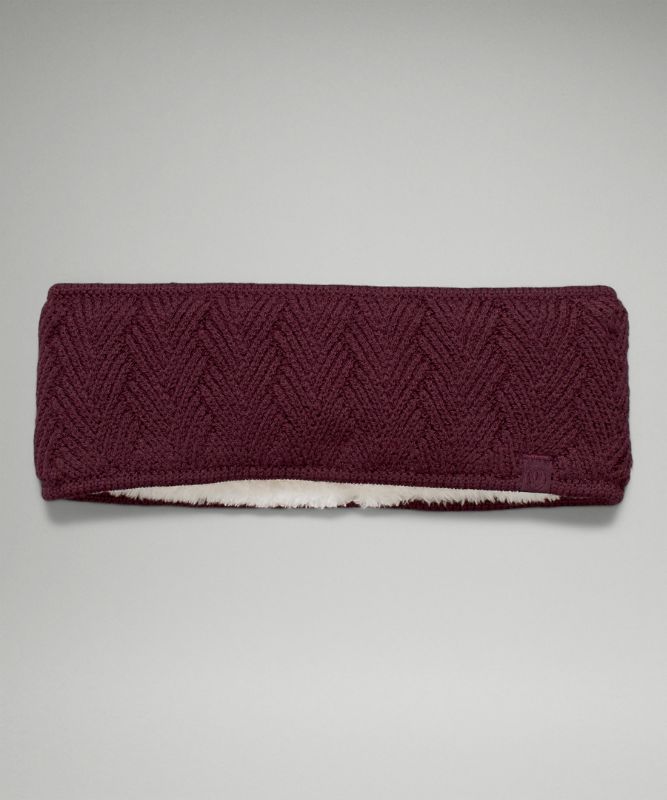 Sombreros Lululemon Chevron Knit Ear Warmer Accessories Cassis | 93756-IWUQ