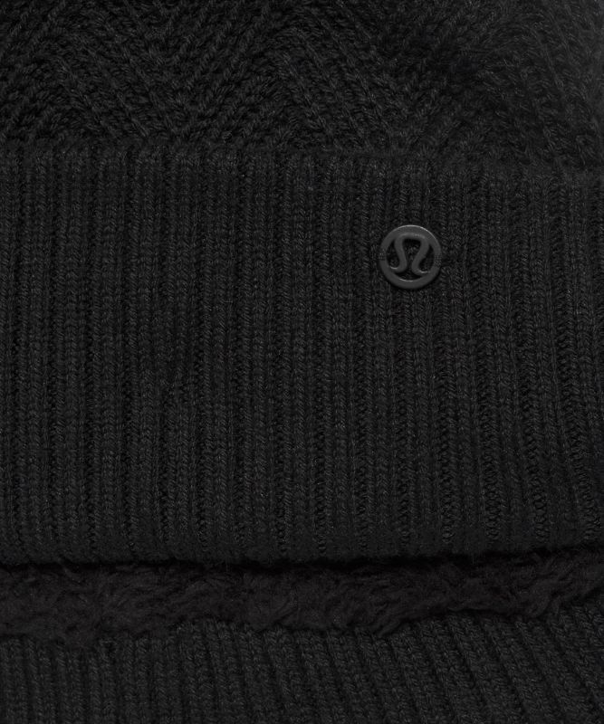 Sombreros Lululemon Chevron Knit Pom Beanie Accessories Negros | 59783-INXW