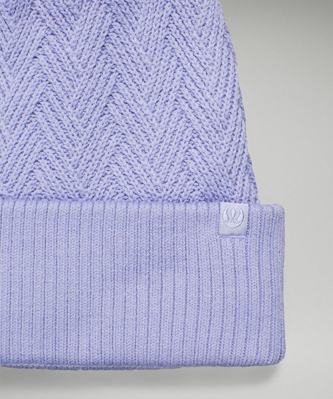 Sombreros Lululemon Chevron Knit Pom Beanie Accessories Lavanda | 05963-MQZG