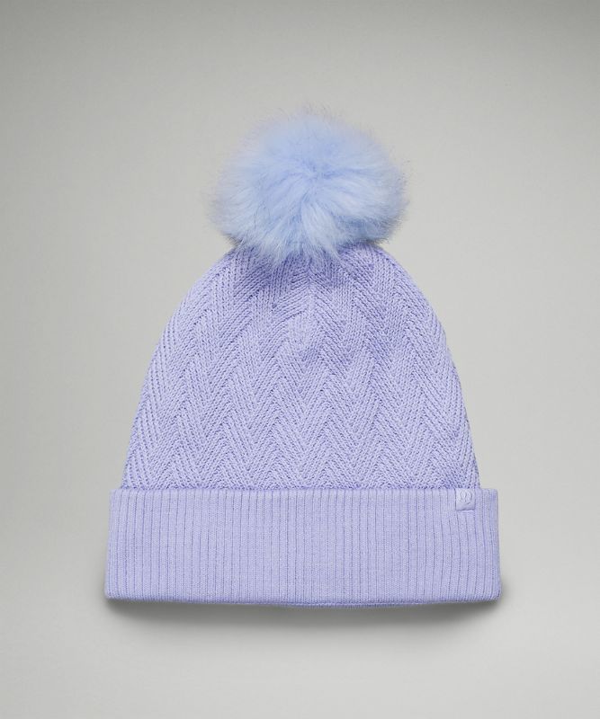 Sombreros Lululemon Chevron Knit Pom Beanie Accessories Lavanda | 05963-MQZG