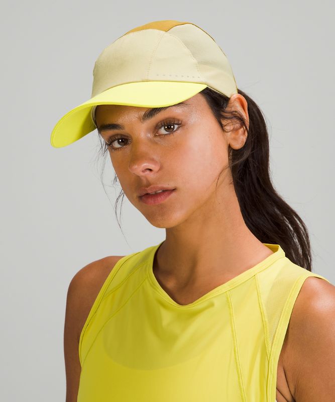 Sombreros Lululemon Fast and Free Run Elite W Accessories Dorados Verdes Amarillos | 54032-BGSQ