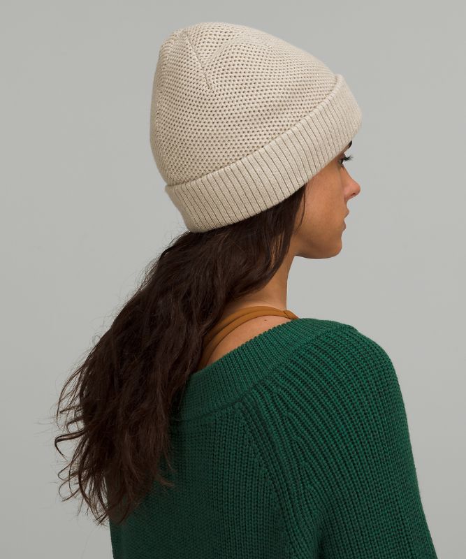 Sombreros Lululemon Fleece-Lined Knit Beanie Accessories Beige | 23905-EZAU