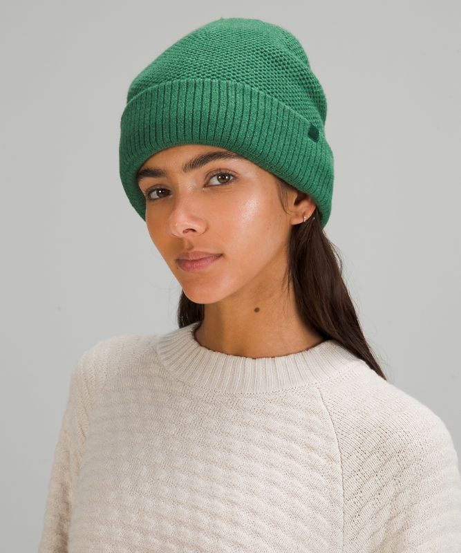 Sombreros Lululemon Fleece-Lined Knit Beanie Accessories Verdes | 83794-XUFB