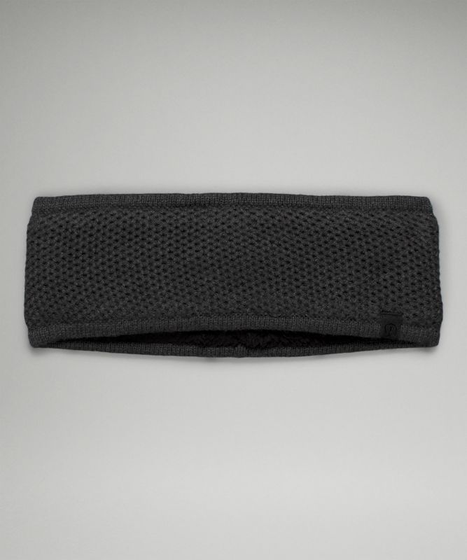 Sombreros Lululemon Fleece-Lined Knit Ear Warmer Accessories Negros | 09871-GPJV