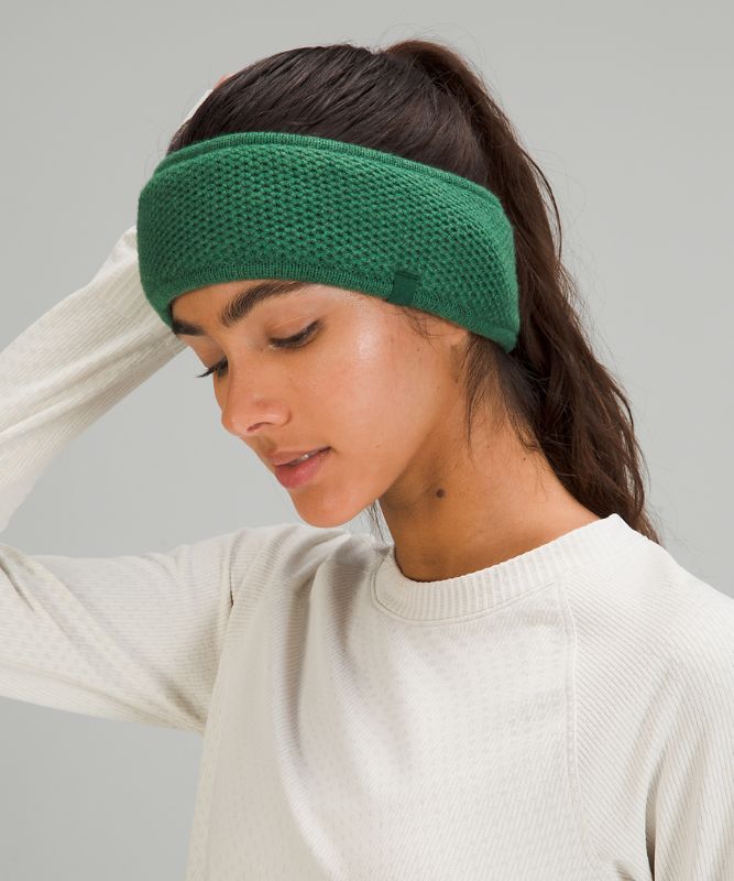 Sombreros Lululemon Fleece-Lined Knit Ear Warmer Accessories Verdes | 75936-WDSL