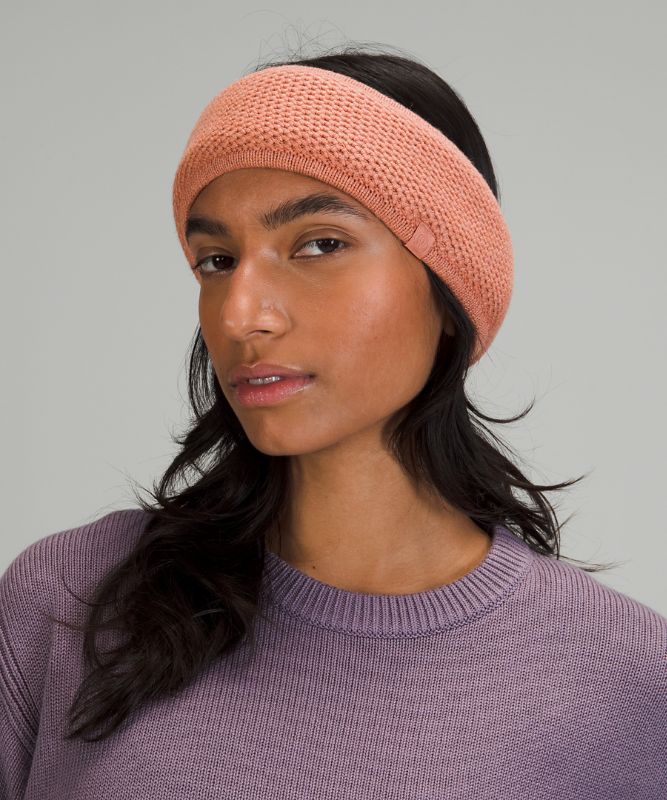 Sombreros Lululemon Fleece-Lined Knit Ear Warmer Accessories Rosas | 63152-DRIF