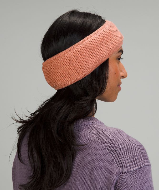 Sombreros Lululemon Fleece-Lined Knit Ear Warmer Accessories Rosas | 63152-DRIF