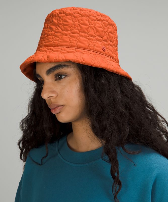 Sombreros Lululemon Reversible Quilted Bucket Accessories Naranjas | 68937-PFEV