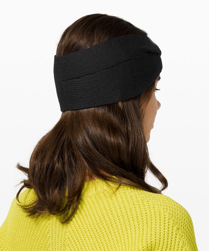 Sombreros Lululemon Twist Knit Ear Warmer Accessories Negros | 60952-QXCL