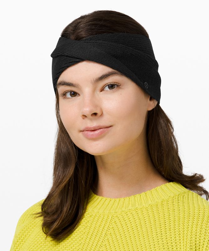 Sombreros Lululemon Twist Knit Ear Warmer Accessories Negros | 60952-QXCL