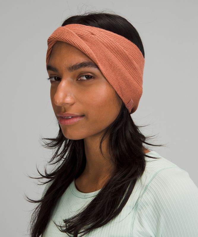 Sombreros Lululemon Twist Knit Ear Warmer Accessories Rosas | 67920-BFPH