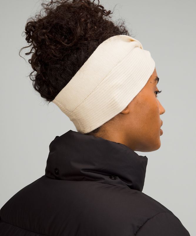 Sombreros Lululemon Twist Knit Ear Warmer Accessories Blancos | 03927-JGVS