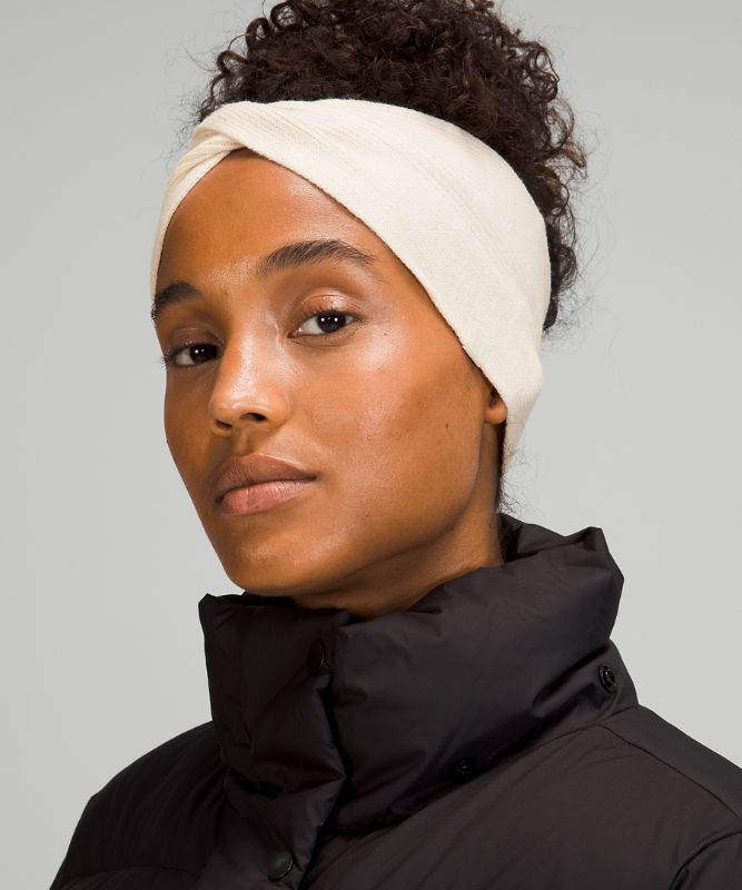 Sombreros Lululemon Twist Knit Ear Warmer Accessories Blancos | 03927-JGVS