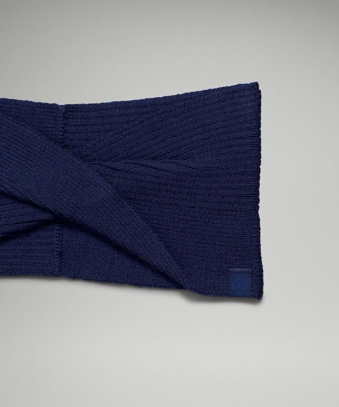 Sombreros Lululemon Twist Knit Ear Warmer Accessories Night Sea | 72869-LOHI