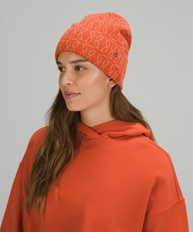 Sombreros Lululemon Warm Revelation Beanie Logo Accessories Naranjas Rosas | 91048-BVNZ