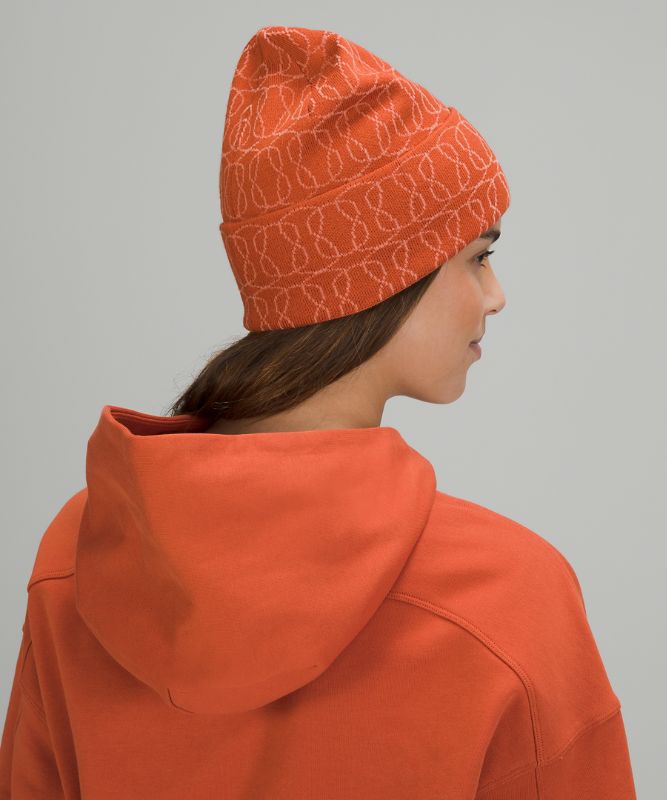 Sombreros Lululemon Warm Revelation Beanie Logo Accessories Naranjas Rosas | 91048-BVNZ