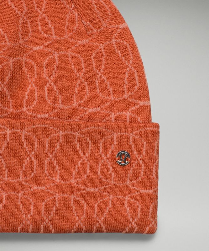 Sombreros Lululemon Warm Revelation Beanie Logo Accessories Naranjas Rosas | 91048-BVNZ