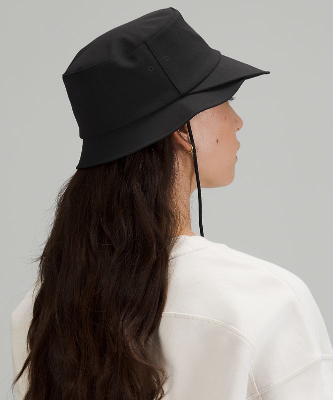 Sombreros Lululemon Wide-Brim Bucket with Strap Accessories Negros | 10768-MBWE